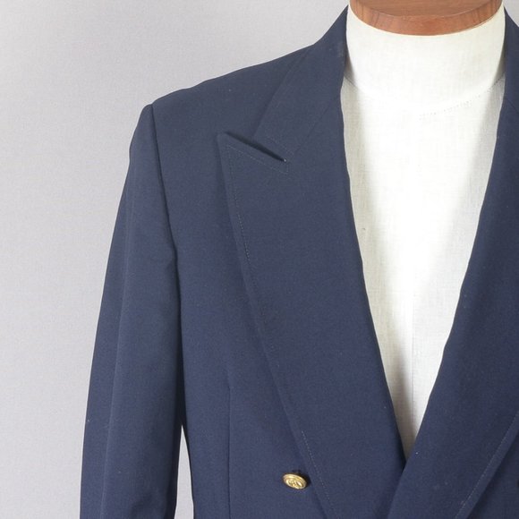Brooks Brothers Men's Coat Blazer Blue Double-Breasted 39R - Picture 5 of 11